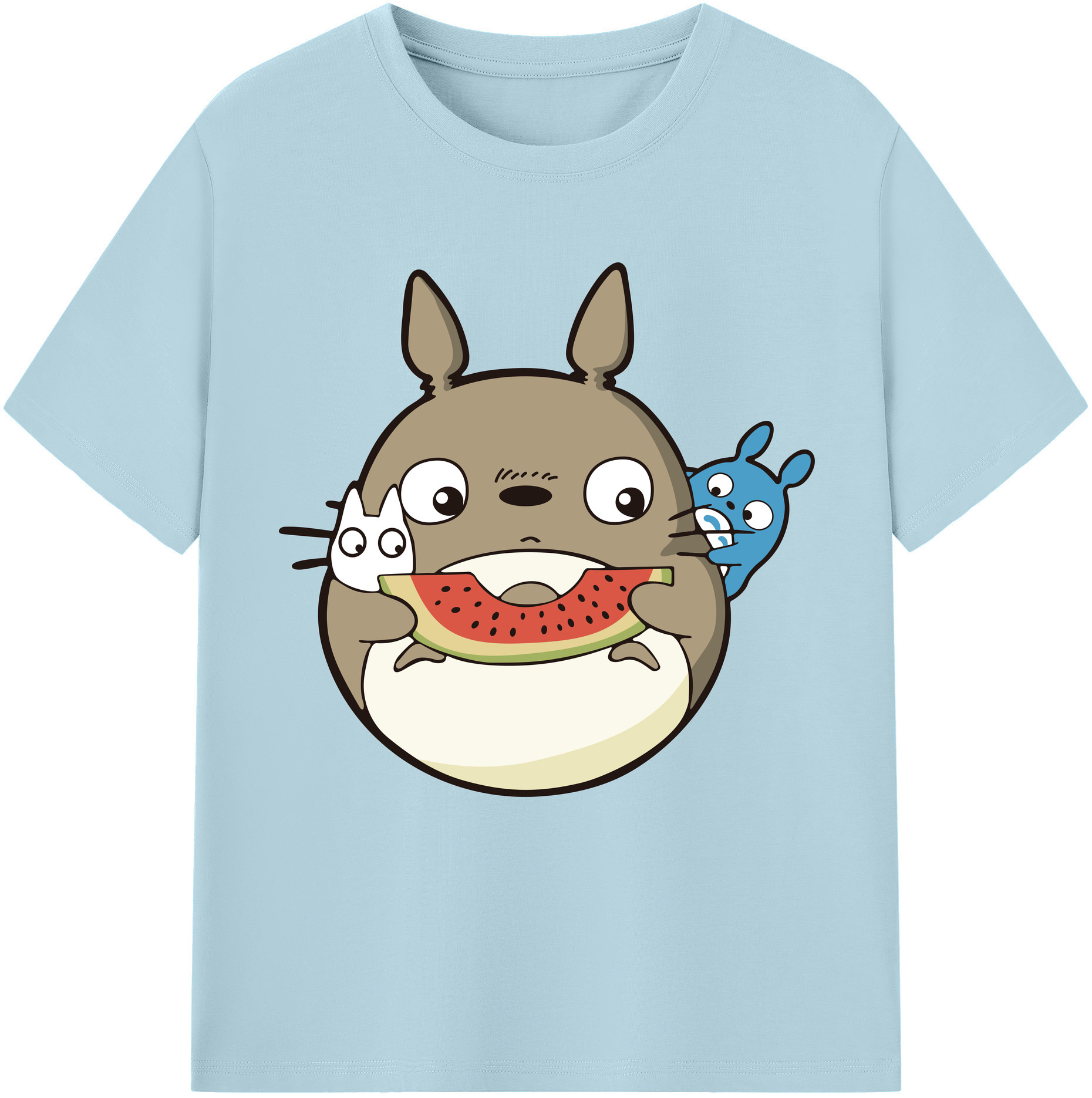 （画像用） となりのトトロ 草壁メイ 草壁サツキ My Neighbor Totoro Satsuki Kusakabe Mei Kusakabe 綿100％半袖Tシャツ（フロントプリント）
